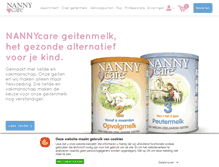 Tablet Screenshot of nannycaregeitenmelk.nl